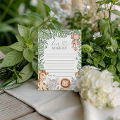 Wild One Jungle Message Card 招待状