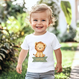 Wild One Jungle Safari 1歳の誕生日 ベビーTシャツ ベビーTシャツ