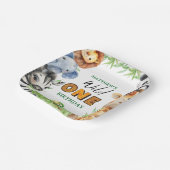 Wild One Jungle Safari 1st birthday  ペーパープレート (傾斜あり)