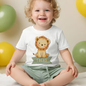 Wild One Jungle Safari 1st Birthday  Baby T-Shirt ベビーTシャツ
