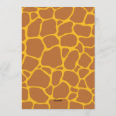 Wild One Jungle Safari 1st birthday Invitation 招待状 (裏面)