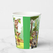 Wild One Jungle Safari 1st Birthday Paper Cup  紙コップ (右)