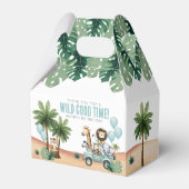 Wild One Jungle Safari 1st Birthday Party フェイバーボックス (裏面サイド)