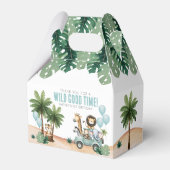 Wild One Jungle Safari 1st Birthday Party フェイバーボックス (正面サイド)