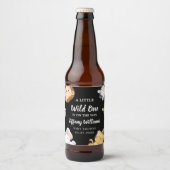 Wild One Jungle Safari Baby Shower Party ビールラベル (正面)