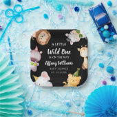 Wild One Jungle Safari Baby Shower Party ペーパープレート (パーティー)