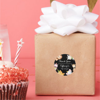 Wild One Jungle Safari Baby Shower Party ラウンドシール