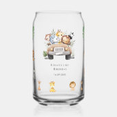 Wild One Jungle Safari Birthday for Boys ガラス缶 (正面)