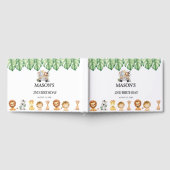 Wild One Jungle Safari Birthday for Boys  ゲストブック (全面)