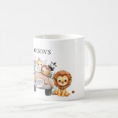 Wild One Jungle Safari Birthday for Boys コーヒーマグカップ (正面右)