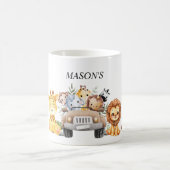 Wild One Jungle Safari Birthday for Boys コーヒーマグカップ (中央)