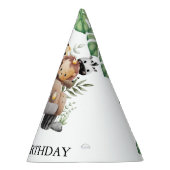 Wild One Jungle Safari Birthday for Boys パーティーハット (右)