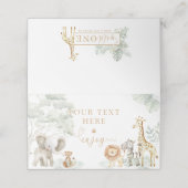 Wild One Jungle Safari Place Card プレイスカード (外部開封)