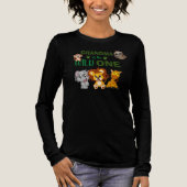 Wild One Jungle Safari Zoo Animal Grandma Birthday トライブレンドＴシャツ (正面)