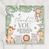 Wild One Jungle Thank You Tag フェイバータグ (正面)