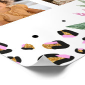 Wild One Leopard誕生日フォトマイルストーンポスター ポスター (角)