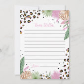 Wild One Leopard Time Capsuleノートメッセージカード サンキューカード (正面)