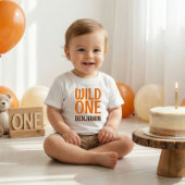 Wild One Name 1st Birthday ベビーTシャツ