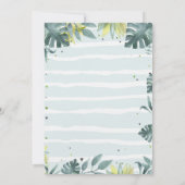 Wild One Party Animals 1st Birthday Invitation 招待状 (裏面)