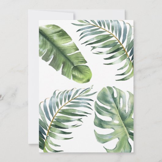 Wild One Party Animals Kids 1st Birthday 招待状 (裏面)