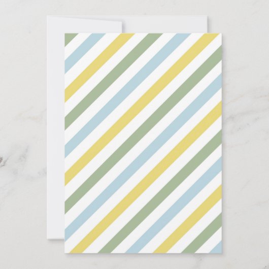 Wild One Party Animals Kids 1st Birthday 招待状 (裏面)