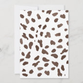 Wild One Party Animals Kids 1st Birthday 招待状 (裏面)