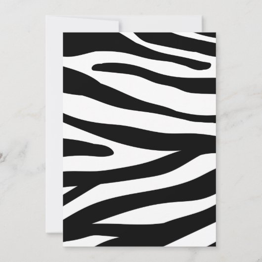 Wild One Party Animals Kids Birthday Invitation 招待状 (裏面)