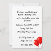 Wild One Party Digital Download Invitation 招待状 (裏面)