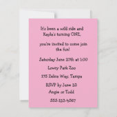 Wild ONE Party Digital Download Invitation 招待状 (裏面)