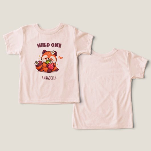 Wild One Red Panda First Birthday (デザイン正面&裏面)
