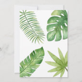 Wild One Reptile Party Animals Kids 1st Birthday 招待状 (裏面)