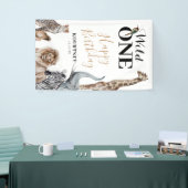 Wild One Safari 初めての誕生日パーティー 横断幕 (トレードショー)
