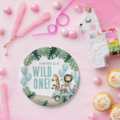 Wild One Safari 1st Birthday ペーパープレート (パーティー)