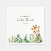 Wild One Safari Animal Baby Shower  スタンダードカクテルナプキン (正面)