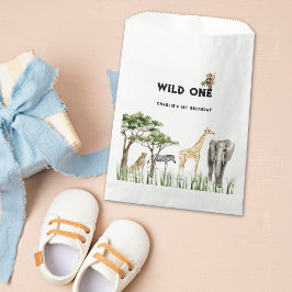 Wild One Safari Animal Birthday Party フェイバーバッグ