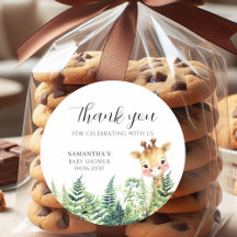 Wild One Safari Animal Cute Baby Shower 