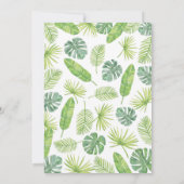 Wild One Safari Animals Baby Shower 招待状 (裏面)