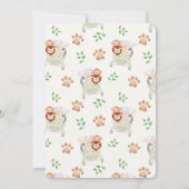 Wild One Safari Animals Boy First Birthday  招待状 (裏面)