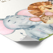 Wild One Safari Baby Shower ポスター (角)