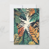 Wild One Safari Birthday Invitation 招待状 (裏面)