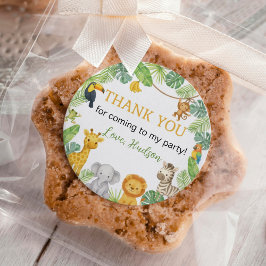 Wild One Safari Birthday Party ラウンドシール