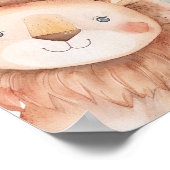 Wild One Safari Boy's 1st Birthday Welcome Sign ポスター (角)