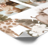 Wild One Safari First Year Photo Milestone ポスター (角)