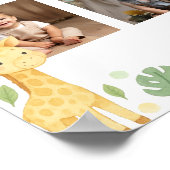 Wild One Safari First Year Photo Milestone ポスター (角)