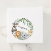 Wild One Safari Jungle Animals Boy Baby Shower  フェイバータグ (インサイチュ)