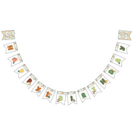 Wild One Safari Zoo Animal Birthday Party バンティングフラッグ