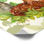 Wild One Storybook Woodland Birthday Welcome ポスター (角)