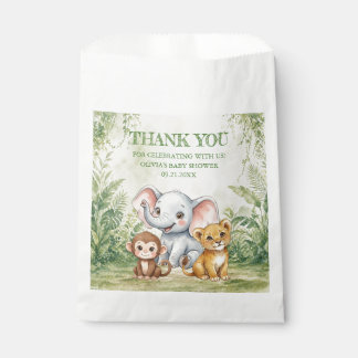 Wild One Tropical Jungle Baby Shower Thank You Fav フェイバーバッグ