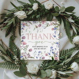 Wild One Wildflower Birthday Favor Tags フェイバータグ