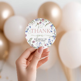 Wild One Wildflower Birthday Favor Tags フェイバータグ